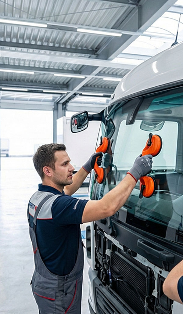 Wymiana szyb w pojazdach ciężarowych i autokarach